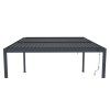 Bioklimatická pergola G21 Austin 4x4 m, antracitová hliníková