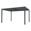 Bioklimatická pergola G21 Austin 4x3 m, antracitová hliníková
