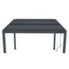 Bioklimatická pergola G21 Austin 3x3 m, antracitová hliníková
