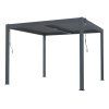 Bioklimatická pergola G21 Austin 3x3 m, antracitová hliníková