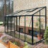 ARKEN Portico 1,6 x 6,1 m, výška 248 cm, sklo 4 mm - u cihlové zdi