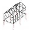 Sada 4 zemnich vrutu pro skleniky Lanitplast 6x4, 6x6, 2500 a 3800